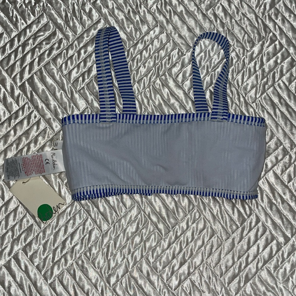 Boden Royal Blue Striped Ruffle Bikini Set - Picture 6 of 9